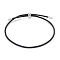 Adjustable PU Leather Cord Slider Bracelets, with 304 Stainless Steel Slider Beads and Cord End, Black, 10-3/8 inch(26.5cm), 2mm
