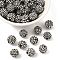 Alloy Rhinestone Beads, Grade A, Round, Gunmetal, Crystal, 10mm, Hole: 2mm
