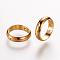 Brass Bead Frames, Ring, Golden, 12x3mm, Hole: 0.5mm