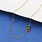 304 Stainless Steel Cable Chain Necklaces, with Lobster Claw Clasps, Golden, 17.7 inch(45cm), 1.3mm