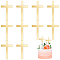 Mirror Acrylic Wall Decorations, Cross, Gold, 150x90x1.5mm