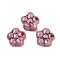 Handmade Porcelain Beads, Flower, Famille Rose Porcelain, Flamingo, 18x8.5~9mm, Hole: 1.6mm