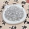 Resin Beads, Imitation Cat Eye Beads, Oval, Light Grey, 11x8mm, Hole: 1.6mm