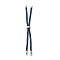 Nylon Twisted Cord Bracelet, with Brass Cord End, for Slider Bracelet Making, Marine Blue, 9 inch(22.8cm), Hole: 2.8mm, Single Chain Length: about 11.4cm