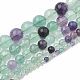 Natural Fluorite Beads Strands G-S333-4mm-006-2