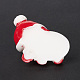 クリスマススタイルの樹脂像ディスプレイ装飾  マイクロ風景の家の装飾  雪だるま  29x32x17mm DJEW-O002-01B-3