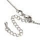 Long-Lasting Plated Brass Ball Chain Necklaces NJEW-G105-01P-3