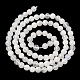 Brins de perles rondes en pierre de lune arc-en-ciel nature X-G-M263-A-02A-3