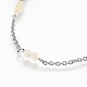 Stainless Steel Cable Chain Anklets AJEW-AN00248-2