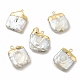 Colgantes de perlas keshi naturales barrocas PEAR-P004-27KCG-1