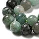 Fili di perle di quarzo smeraldo naturale G-A219-A02-02-3