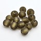 Perles en verre d'argent feuille manuelles D388-12mm-05-1