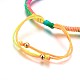 Fabbricazione di braccialetti di perline intrecciati con corde di nylon BJEW-F360-F16-3