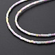 Fili di perline in stile vetro macchiato di seta GLAA-N047-001A-09-4