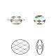 Perles de cristal autrichien 5051-8x6-001PARSH(U)-1