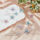 Superfindings 25 шт. 5 стильные свадебные вилки для волос невесты OHAR-FH0001-09-3