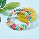 Bracelets pour enfants extensibles en acrylique transparent BJEW-JB06316-3