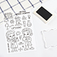 GLOBLELAND Chemistry Theme Clear Stamps Cute Chemist Silicone Clear Stamp Seals for Cards Making DIY Scrapbooking Photo Journal Album Decor Craft DIY-WH0167-56-623-6
