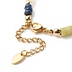 Bracelet en perles de disque de pierres précieuses mélangées naturelles et synthétiques BJEW-JB08530-5