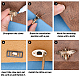 Gorgecraft Zinc Alloy Bag Twist Lock Accessories AJEW-GF0002-42-4