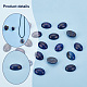 Cabochons à dos plat en lapis-lazuli naturel pandahall elite G-PH0002-22B-4