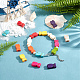 Sunnyclue diy kits de fabricación de pulseras elásticas de cuentas de pescado DIY-SC0014-67-5