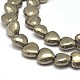 Heart Natural Pyrite Beads Strands G-I126-20-10x10mm-3