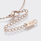 304 Stainless Steel Pendant Necklaces NJEW-I218-16RG-2