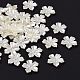 Tappi di perline con perla imitazione plastica a fiore singolo in petalo OACR-R016-21-1