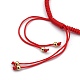 Bracelets réglables de perles tressées avec cordon en nylon BJEW-JB05396-02-4