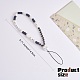 Moon & Star & Disc Beaded Chain Mobile Strap HJEW-SW00020-01-2