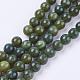 Brins de perles de jaspe verts naturels G-G722-4mm-1