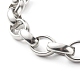 304 bracelets chaîne rolo en acier inoxydable pour femme BJEW-JB06673-01-4
