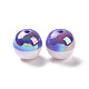Perles de résine opaques bicolores RESI-A020-02A-3