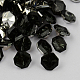 2-Hoyo botones de octágono de acrílico Diamante de imitación de Taiwán BUTT-F016-10mm-27-1