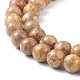 Chapelets de perles maifanite/maifan naturel pierre  G-F353-6mm-A-4