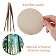 GORGECRAFT 12PCS 4 Inch Unfinished Round Wood Circle Slices and 12PCS Round Self-Adhesive Corks for Wooden Coasters DIY Crafts and Home Decoration DIY-GF0001-86-7