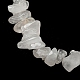 Natural Quartz Crystal Chips Beaded Necklace NJEW-FZ00004-01-3