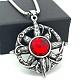 Хип-хоп панк нержавеющая сталь красные ожерелья с подвеской от сглаза DW3700-1