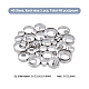 Superfindings 40pcs 40 styles 201 anneaux de guides en acier inoxydable FIND-FH00006-87-2