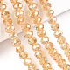 Chapelets de perles en verre électroplaqué EGLA-A034-T3mm-A30-4