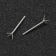 925 стерлингового серебра уха шпильки STER-P032-10S-7-2