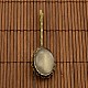 25x18 mm oval Kuppel Klarglasabdeckung & antike Bronze Eisen Haar Haarklammer Fassung Basis setzt DIY Haarschmuck DIY-X0072-3