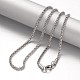 304 Stainless Steel Lantern Chain Necklaces NJEW-F195-21-P-2