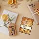 カスタムPVCプラスチッククリアスタンプ  DIYスクラップブッキング用  装飾的なフォトアルバム  カード作り  コー​​ヒー豆  160x110x3mm DIY-WH0448-0484-4