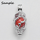 925 Sterling Silver Cage Pendants STER-I012-020P-3