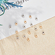 Unicraftale environ 100 pièce de 2 couleurs de petites perles d'espacement rondes et plates de 4 mm STAS-UN0007-15-7