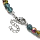 Sparkling Glass Beaded Necklace with 304 Stainless Steel Clasps NJEW-JN04401-6