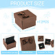 Квадратные картонные бумажные подарочные коробки для хранения колец CON-TAC0001-17D-4