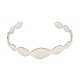 304 bracelets manchette ouverts en acier inoxydable pour femme STAS-D016-01P-2